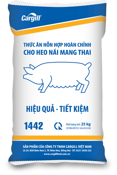 Thức ăn hỗn hợp hoàn chỉnh cho heo nái mang thai