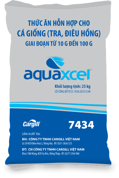 Thức ăn hỗn hợp cá giống (tra, điêu hồng) 10-100g