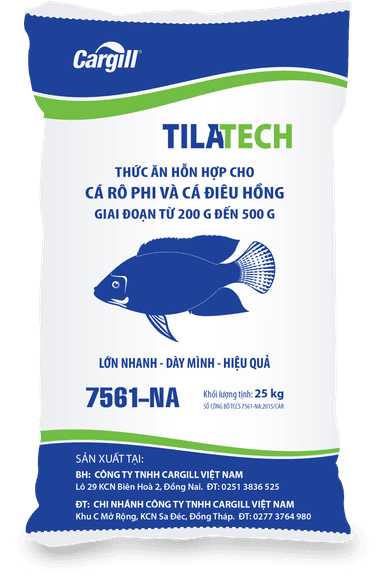 Thức ăn hỗn hợp cá rô phi và cá điêu hồng 200-500g