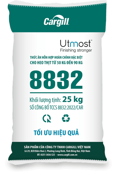 Thức ăn hỗn hợp hoàn chỉnh đặc biệt cho heo thịt từ 50kg đến 90kg